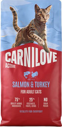 Carnilove Active Katzenfutter Adult Lachs & Truthahn Getreidefrei 2 x 6 kg – Bild 1 von 2