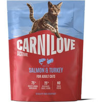 Produktbild von Carnilove Active Katzenfutter Adult Lachs und Truthahn getreidefrei mit hohem Fleischanteil 400g
