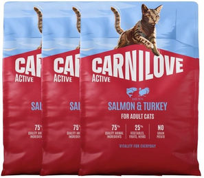 Carnilove Active Katzenfutter Trockenfutter Lachs und Pute getreidefrei für adulte Katzen 3x2 kg – Bild 1 von 1