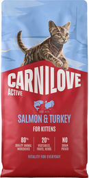 Carnilove Active Kitten Getreidefreies Katzenfutter Lachs und Pute 2 x 2 kg – Bild 1 von 2