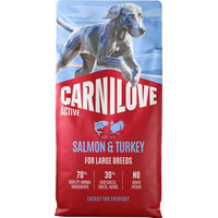 Produktbild von Carnilove Active Large Breed Hundefutter Adult Lachs & Pute Getreidefrei 2 x 4 kg