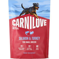 Produktbild von Carnilove Active Small Breed Hundefutter Adult Lachs & Truthahn Getreidefrei 1,5 kg