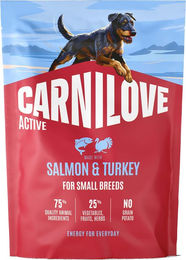 Carnilove Active Small Breed Hundefutter Lachs & Truthahn Getreidefrei Adult 2 x 1,5 kg – Bild 1 von 2