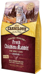 Carnilove Cat Adult Fresh Trockenfutter Huhn & Kaninchen Getreidefrei 6 kg - 6 kg – Bild 1 von 6