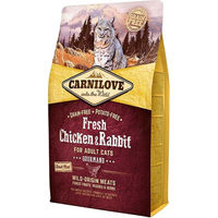 Produktbild von Carnilove Cat Adult Fresh Trockenfutter Huhn & Kaninchen Getreidefrei 6 kg - 6 kg