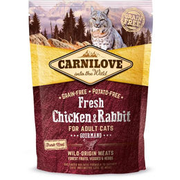 Carnilove Cat Adult Getreidefreies Katzenfutter Huhn Kaninchen Ente 400 g - 400 g – Bild 1 von 5