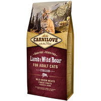 Produktbild von Carnilove Cat Adult Trockenfutter Lamm & Wildschwein Sterilisiert Getreidefrei 6kg - 6 kg