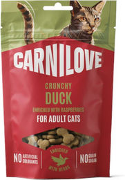 Produktbild von Carnilove Cat Crunchy Snack Ente mit Lachs 50 g