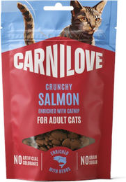 Produktbild von Carnilove Cat Crunchy Snack Lachs und Ente mit Katzenminze 50 g