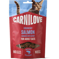 Produktbild von Carnilove Cat Crunchy Snack Lachs und Ente mit Katzenminze 50 g