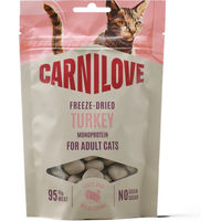 Produktbild von Carnilove Cat Freeze Dried Leckerli Truthahn und Rind für erwachsene Katzen 2 x 40 g