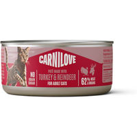 Produktbild von Carnilove Cat Paté Truthahn & Rentier Getreidefrei 24 x 100 g