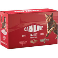 Produktbild von Carnilove Cat Pouch Mixpaket Adult Stückchen in Gelee getreidefrei 48 x 85 g