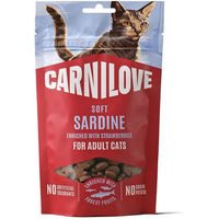 Produktbild von Carnilove Cat Soft Snack Sardine mit Erdbeere 50g