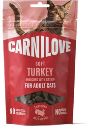 Produktbild von Carnilove Cat Soft Snack Truthahn mit Katzenminze 50 g für Katzen aller Altersstufen