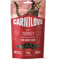 Produktbild von Carnilove Cat Soft Snack Truthahn mit Katzenminze 50 g für Katzen aller Altersstufen