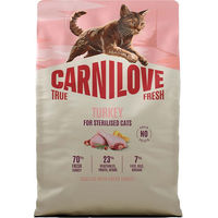 Produktbild von Carnilove Cat True Fresh Getreidefreies Katzenfutter Adult Sterilised Fisch und Truthahn 2 kg