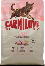 Carnilove Cat True Fresh Getreidefreies Katzenfutter Adult Sterilised Fisch und Truthahn 2 x 6 kg – Bild 1 von 2