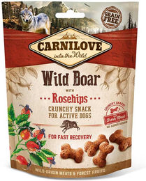 Carnilove Crunchy Snack Hund Wildschwein mit Hagebutte getreidefrei 200 g - 6 x 200 g – Bild 1 von 9