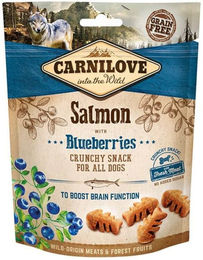 Produktbild von Carnilove Crunchy Snack Lachs mit Blaubeeren für Hunde aller Altersstufen 1200g