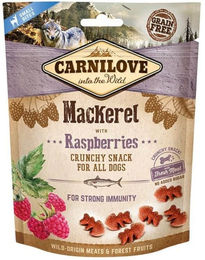 Produktbild von Carnilove Crunchy Snack Makrele mit Himbeeren für Hunde und Katzen 1200g