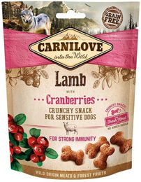 Produktbild von Carnilove Crunchy Snack Sensitive Lamm mit Cranberries Belohnungssnack für Hunde 1200g