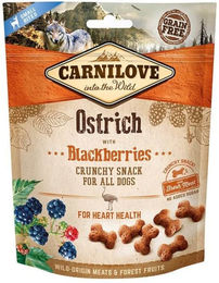 Produktbild von Carnilove Crunchy Snack Strauß mit Brombeeren Belohnungssnack für Hunde 1200g