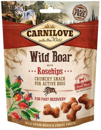 Produktbild von Carnilove Crunchy Snack Wildschwein mit Hagebutte für Hunde aller Altersstufen 1200g