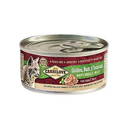 Carnilove Feline Adult Katzenfutter Huhn und Ente 12 x 100 g Box - 24 x 100 g – Bild 1 von 2