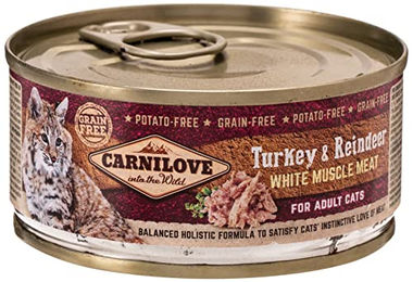 Carnilove Feline Adult Katzenfutter Truthahn und Rentier 12 x 100 g Box - 12 x 100 g – Bild 1 von 3