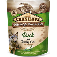 Produktbild von Carnilove Hund Nassfutter Paté Ente mit Timotheegras Adult Getreidefrei Hoher Fleischanteil 12 x 300 g - 12 x 300 g