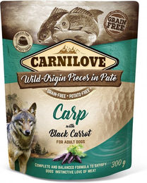 Carnilove Hund Nassfutter Paté Karpfen und schwarze Karotte Adult Getreidefrei 12 x 300g - 12 x 300 g – Bild 1 von 5