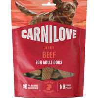 Produktbild von Carnilove Hund Snack Trockenfleisch Rind getreidefrei mit hohem Fleischanteil 100 g