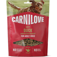 Produktbild von Carnilove Hund Soft Snack Ente mit Rosmarin für erwachsene Hunde 400g
