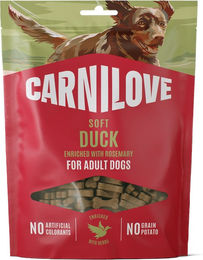 Produktbild von Carnilove Hund Soft Snack Ente mit Rosmarin getreidefrei 200 g
