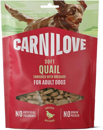 Carnilove Hund Soft Snack Wachtel mit Oregano für erwachsene Hunde 400g – Bild 1 von 2
