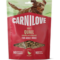 Produktbild von Carnilove Hund Soft Snack Wachtel mit Oregano für erwachsene Hunde 400g