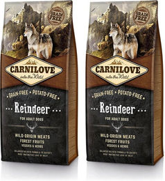 Produktbild von Carnilove Hundefutter Adult Rentier Wildschwein Ente Getreidefrei Glutenfrei 24 kg - 2 x 12 kg