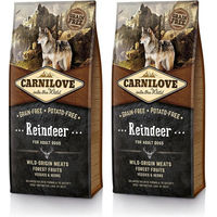 Produktbild von Carnilove Hundefutter Adult Rentier Wildschwein Ente Getreidefrei Glutenfrei 24 kg - 2 x 12 kg
