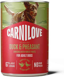 Carnilove Hundefutter Pastete Ente und Fasan Adult Getreidefrei 6x400g – Bild 1 von 2