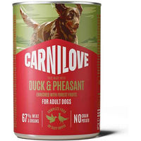 Produktbild von Carnilove Hundefutter Pastete Ente und Fasan Adult Getreidefrei 6x400g