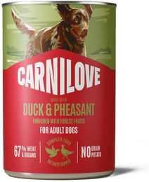 Carnilove Hundefutter Pastete Ente und Fasan getreidefrei 6 x 400 g – Bild 1 von 1