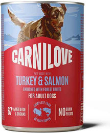 Carnilove Hundefutter Pastete Pute und Lachs Adult 6x400g – Bild 1 von 1
