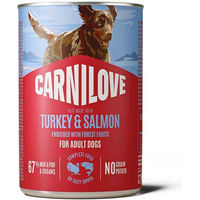 Produktbild von Carnilove Hundefutter Pastete Pute und Lachs Adult 6x400g
