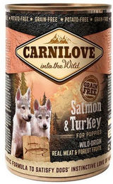 Carnilove Hundefutter Welpe Lachs & Truthahn Getreidefrei Paté 6 x 400 g - 6 x 400 g – Bild 1 von 6