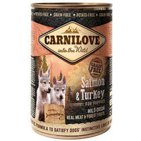 Produktbild von Carnilove Hundefutter Welpe Lachs & Truthahn Getreidefrei Paté 6 x 400 g - 6 x 400 g