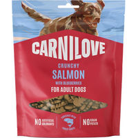 Produktbild von Carnilove Hundekekse Lachs mit Blaubeeren Getreidefrei Sensitive Belohnungssnack für erwachsene Hunde 2 x 200 g