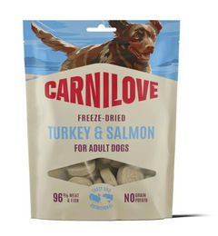 Carnilove Hundesnack Gefriergetrocknetes Fleisch Pute und Lachs 60g – Bild 1 von 1