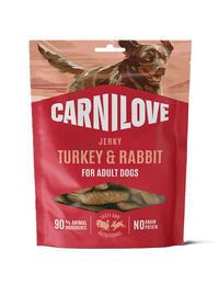 Carnilove Hundesnack Jerky Pute und Kaninchen hypoallergen 100g – Bild 1 von 1