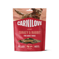 Produktbild von Carnilove Hundesnack Jerky Pute und Kaninchen hypoallergen 100g